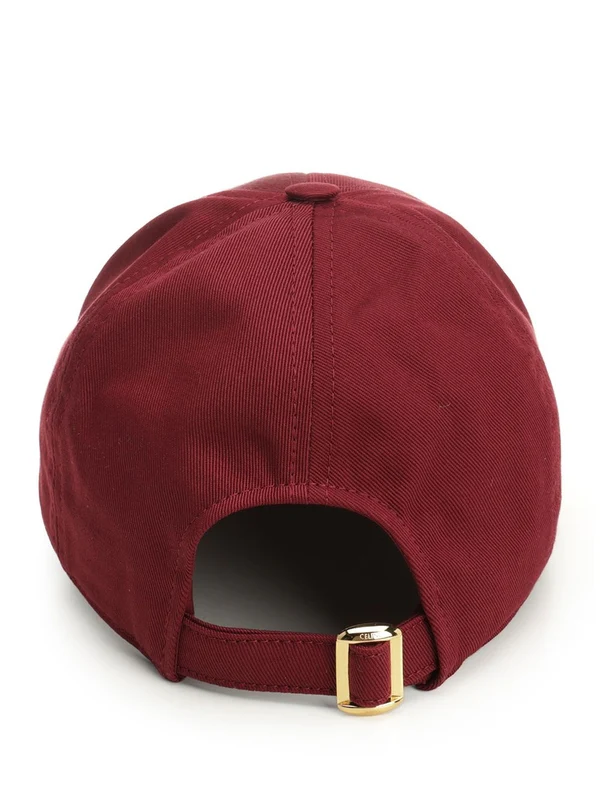 Celine Burgundy Cap - Image 3