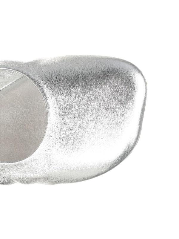 Loewe Silver Flat Shoes - Image 4