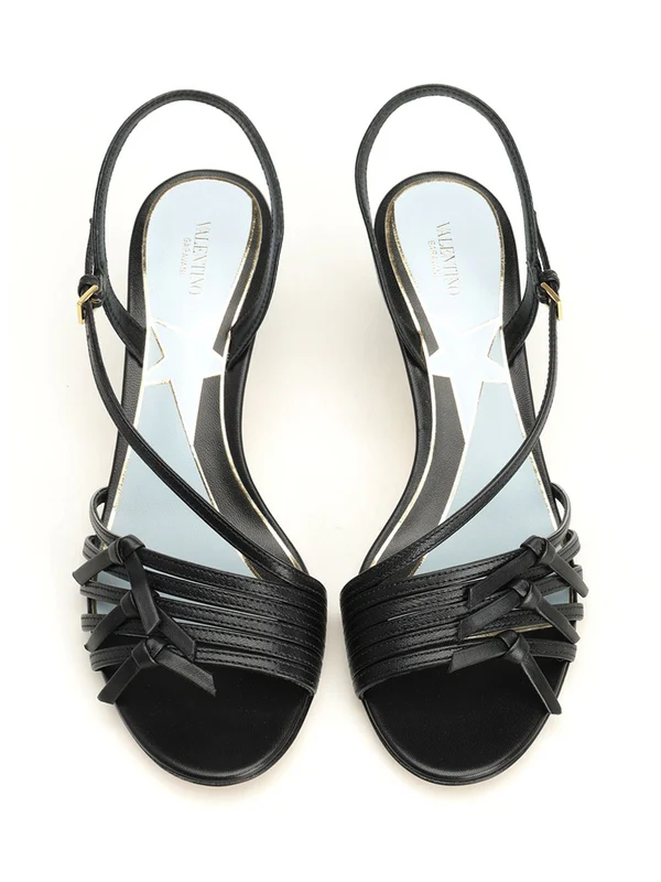 Valentino Black Slingback Heels - Image 5