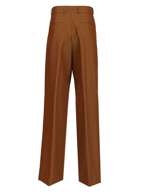 Dries Van Noten Brown Denim Pants - Image 2