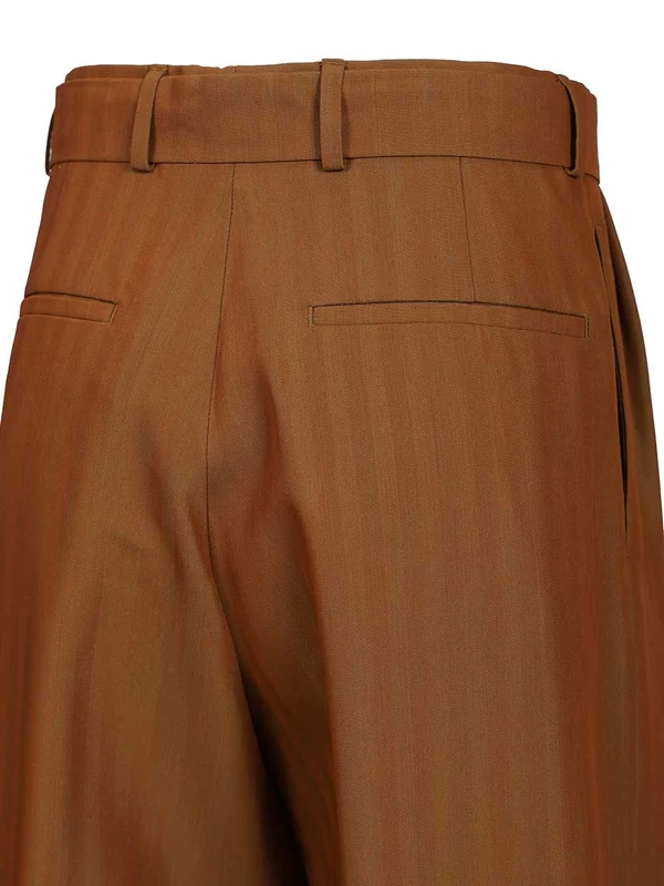 Dries Van Noten Brown Denim Pants - Image 5