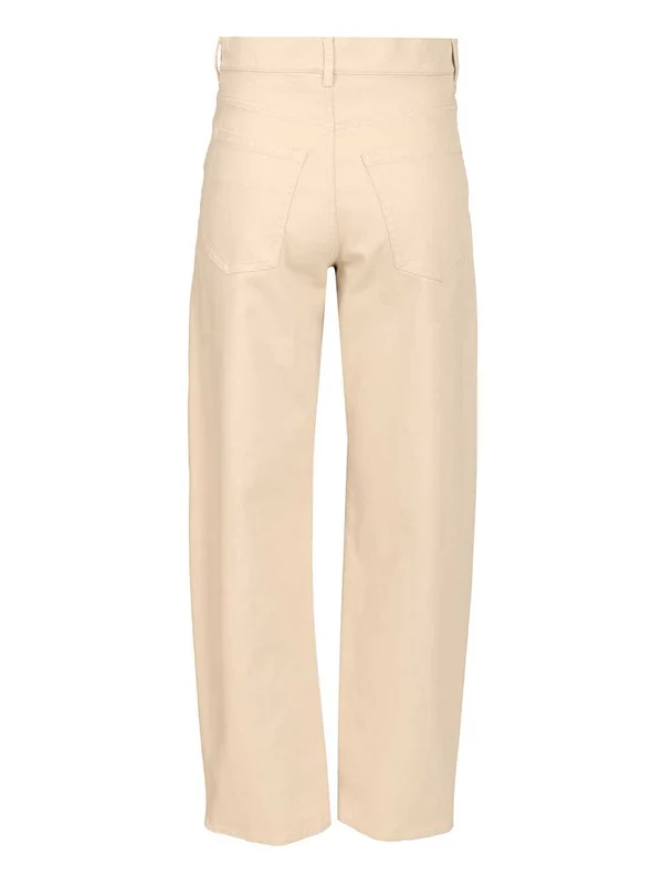 S Max Mara Beige Denim Pants - Image 2