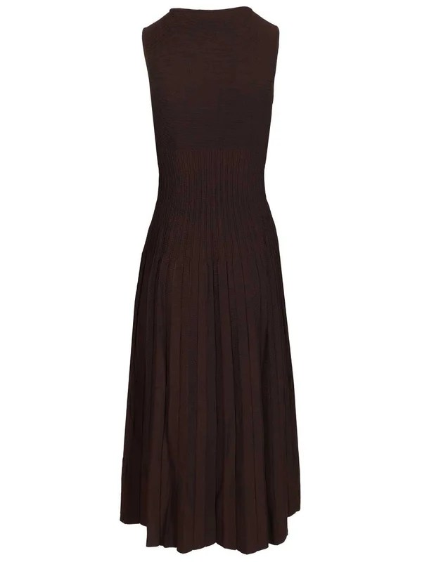 Staud Brown Midi Dress - Image 2