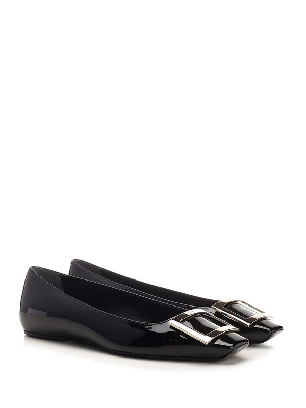 Roger Vivier Black Flat Shoes - Image 2