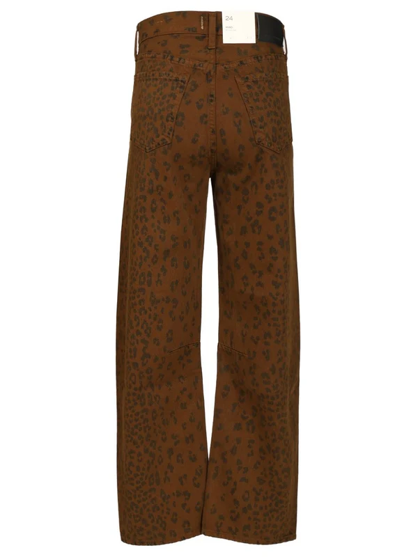 Citizens Of Humanity Brown Leopard Denim Pants - Image 2