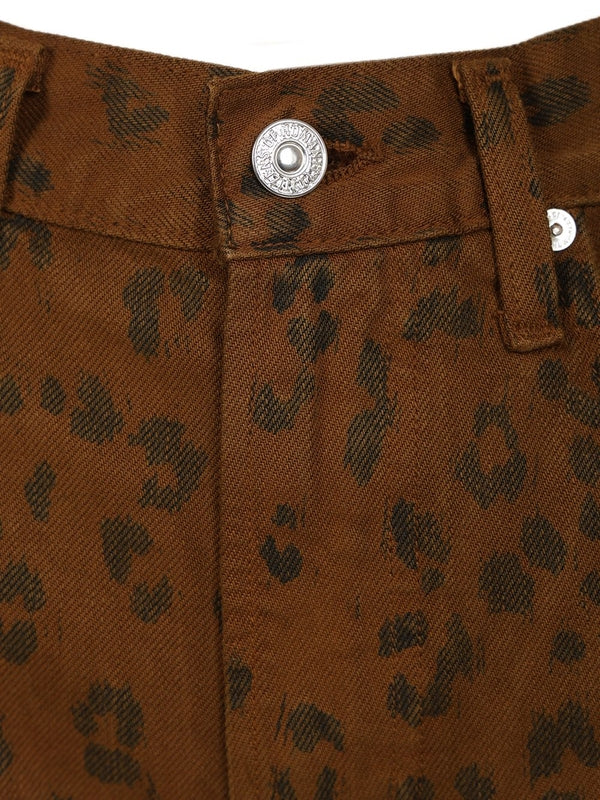 Citizens Of Humanity Brown Leopard Denim Pants - Image 4