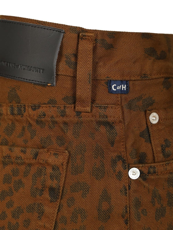 Citizens Of Humanity Brown Leopard Denim Pants - Image 5