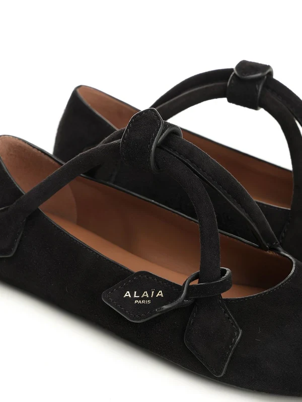 Alaia Black Flat Shoes - Image 6