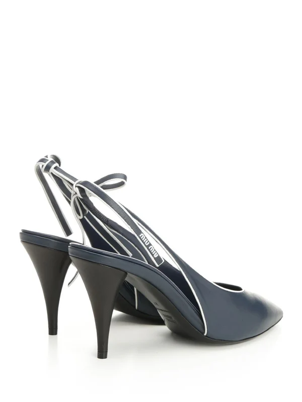 Miu Miu Green Slingback Heels - Image 3