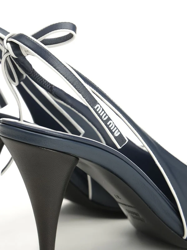 Miu Miu Green Slingback Heels - Image 6