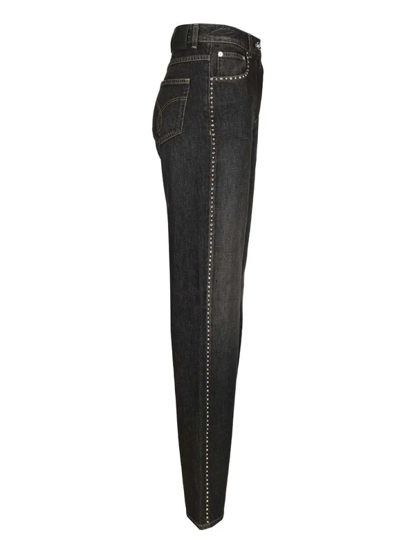Versace Black Denim Pants - Image 3