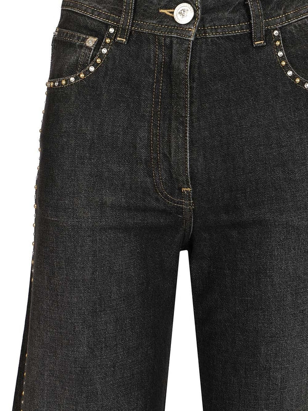 Versace Black Denim Pants - Image 4