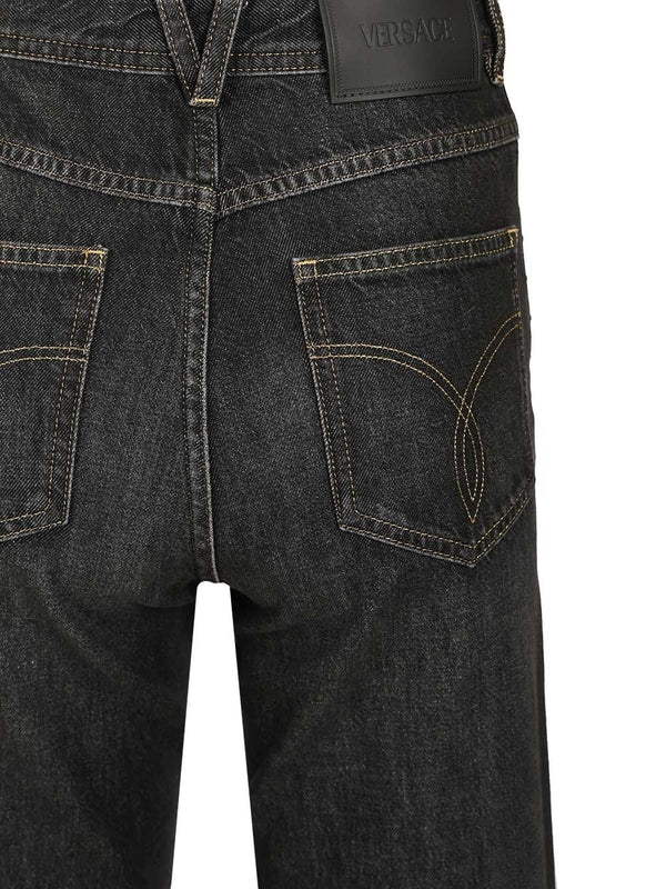 Versace Black Denim Pants - Image 5