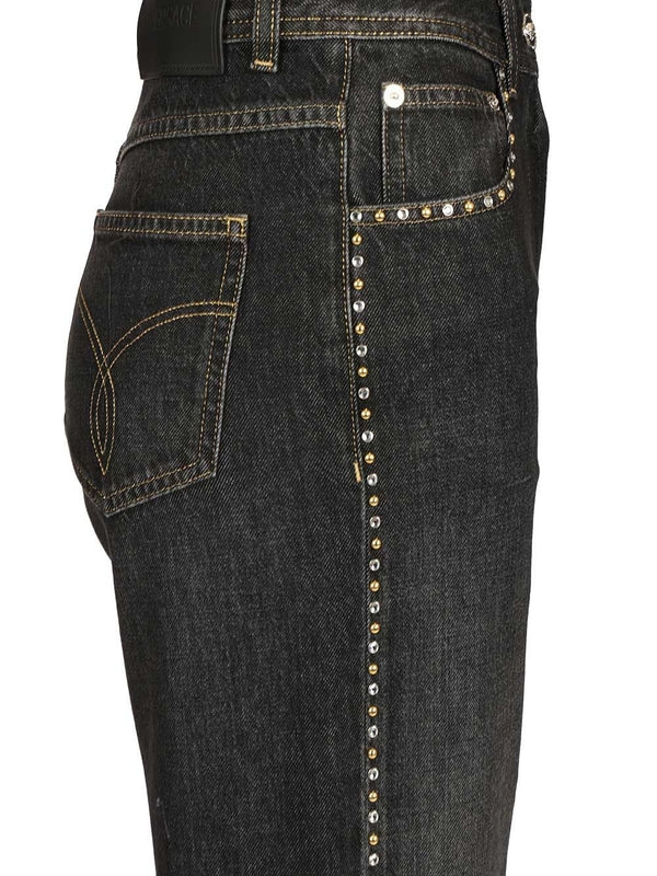 Versace Black Denim Pants - Image 6