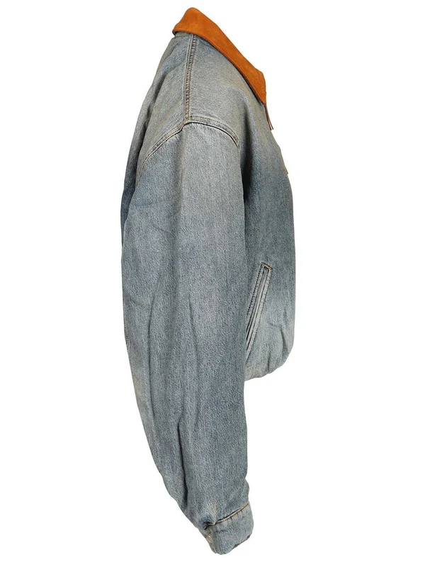 Denim Bomber Jacket - Image 3