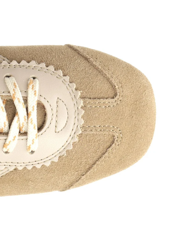 Dries Van Noten Beige Low Top Sneakers - Image 4