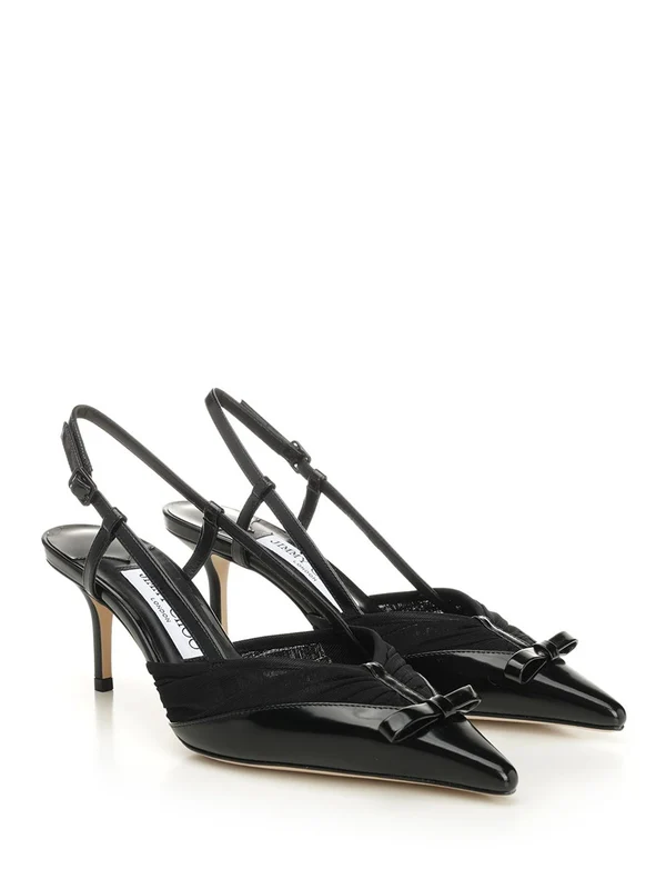Jimmy Choo Black Slingback Heels - Image 2