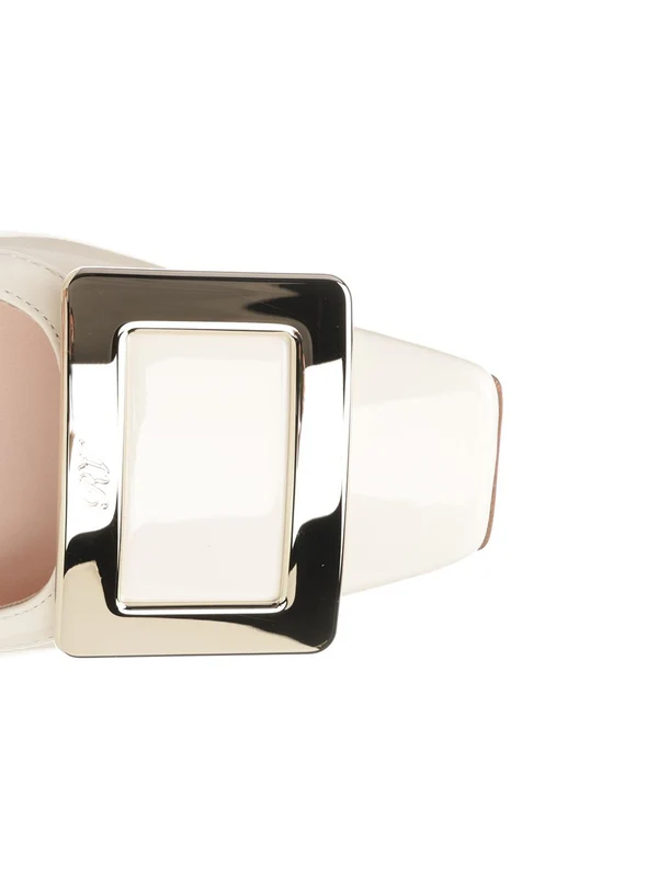 Roger Vivier Ivory Slingback Heels - Image 4