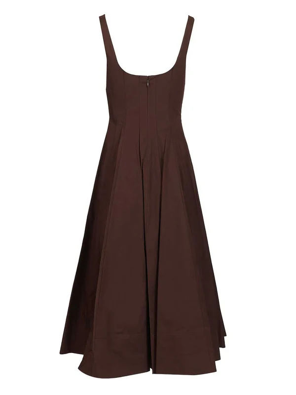 Staud Brown Long Dress - Image 2
