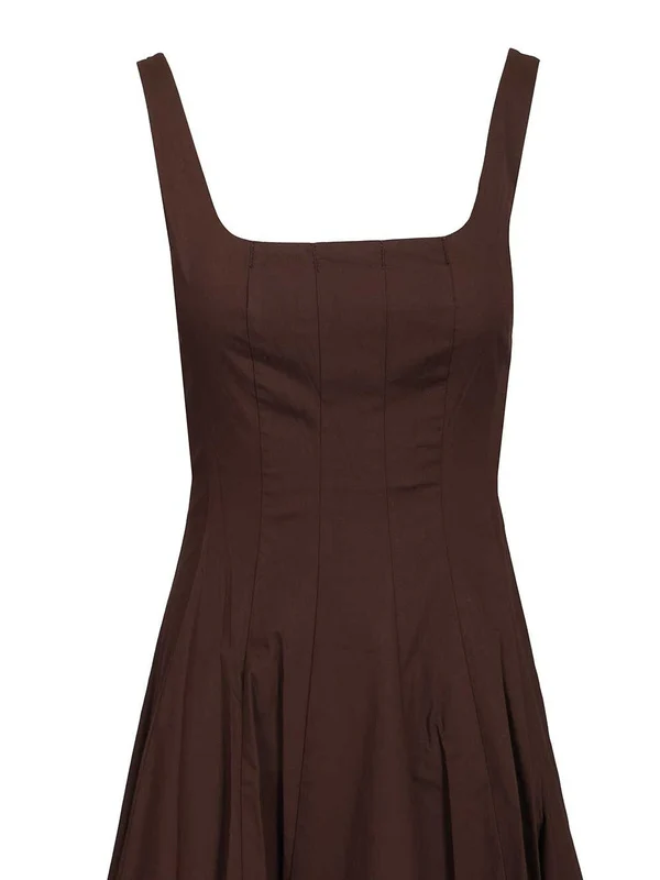 Staud Brown Long Dress - Image 4