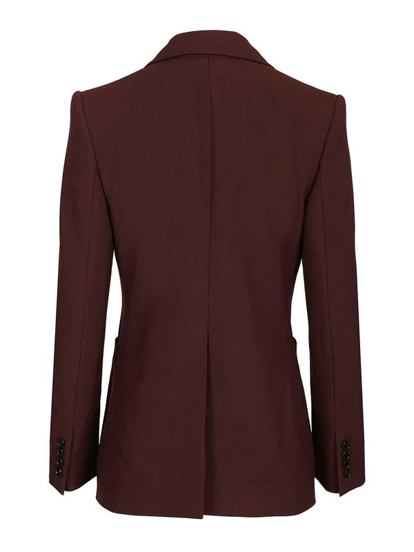 Chloe Burgundy Tailored Jackets - Image 2