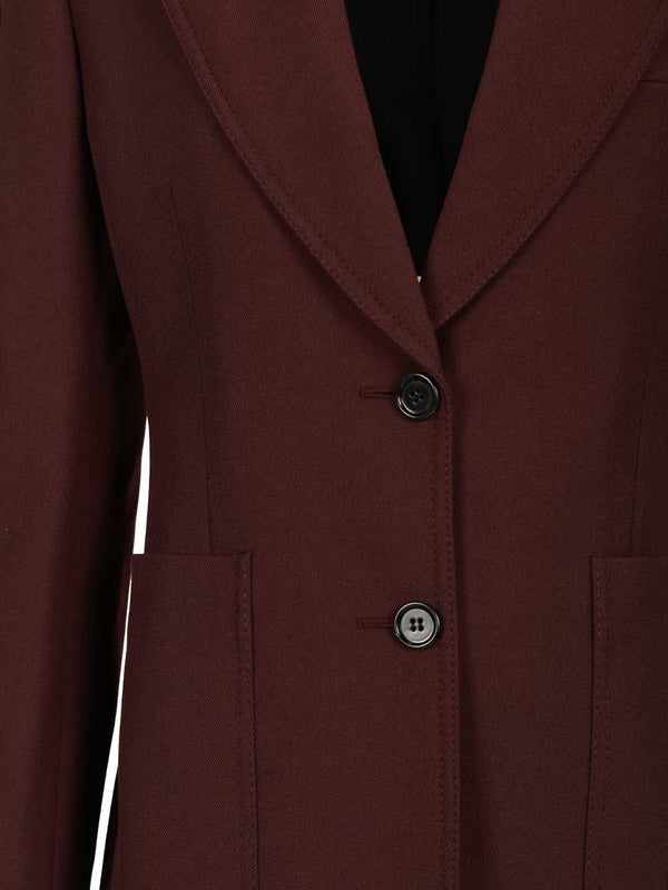 Chloe Burgundy Tailored Jackets - Image 5