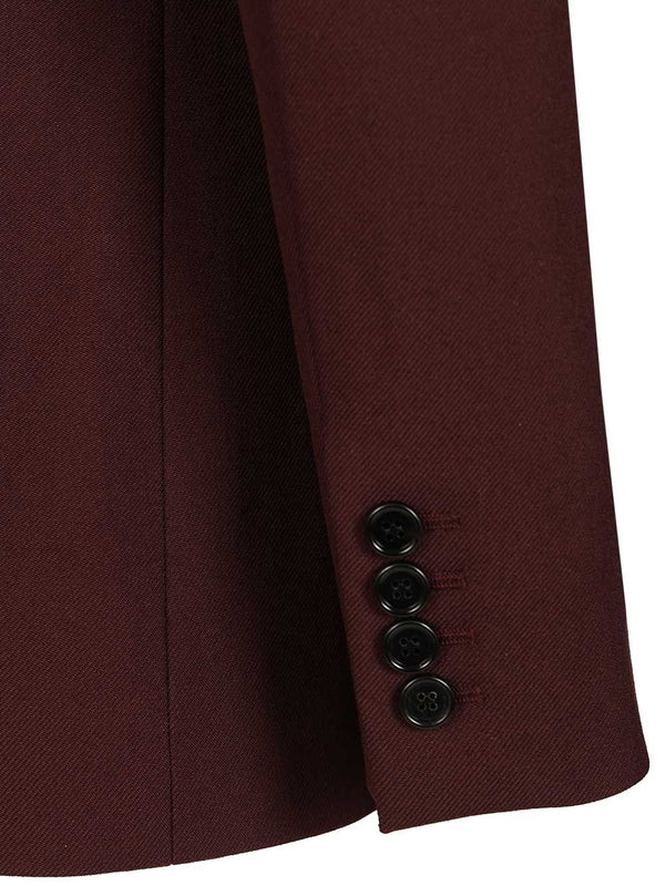 Chloe Burgundy Tailored Jackets - Image 6