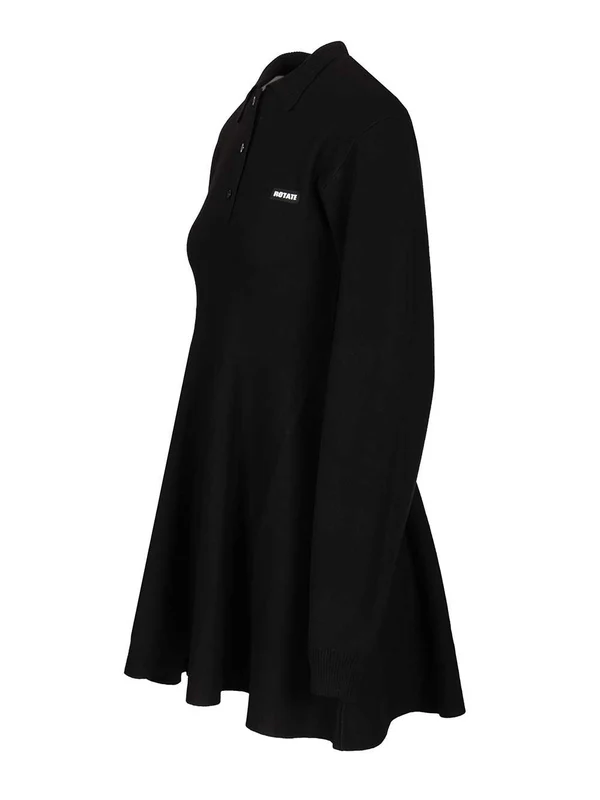 Rotate Black Mini Dress - Image 3