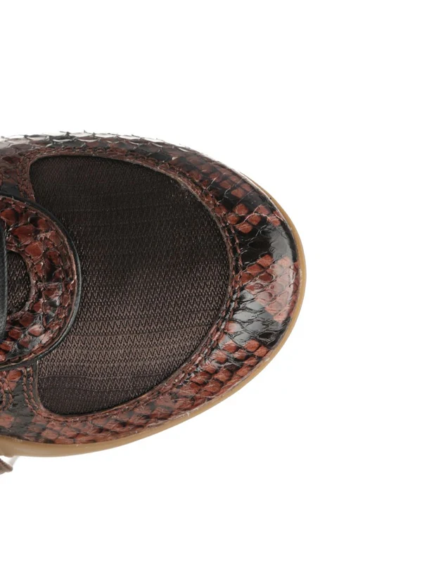 Miu Miu Brown Low Top Sneakers - Image 4