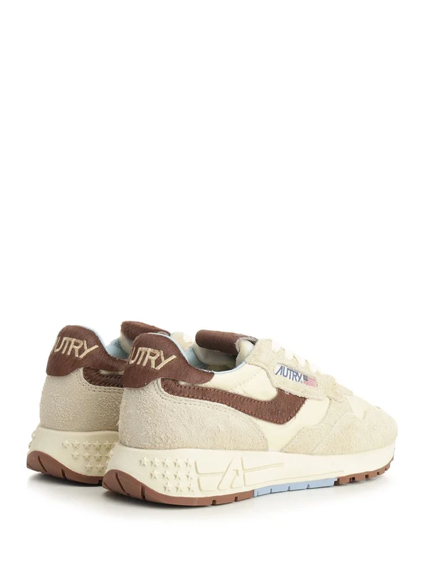 Autry Beige Low Top Sneakers - Image 3