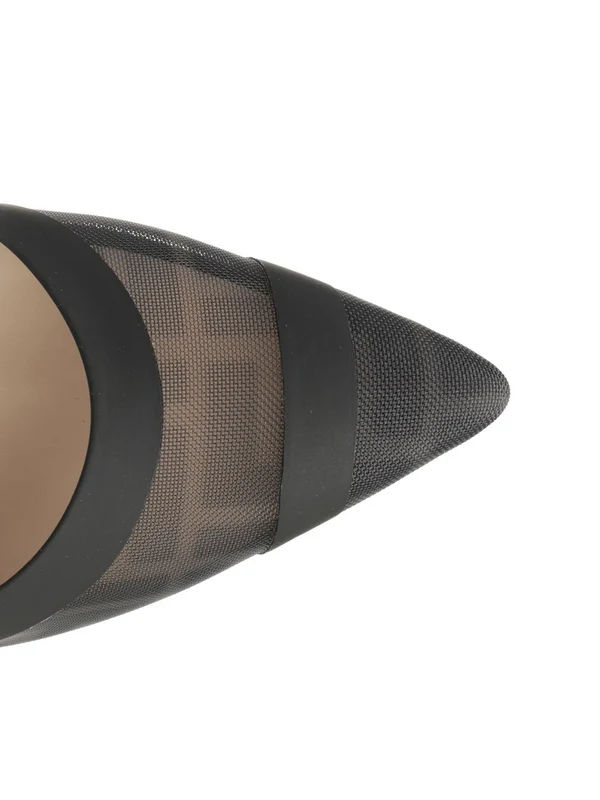 Fendi Black Slingback Heels - Image 4