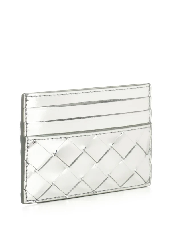 Bottega Veneta Silver Card Holders - Image 2