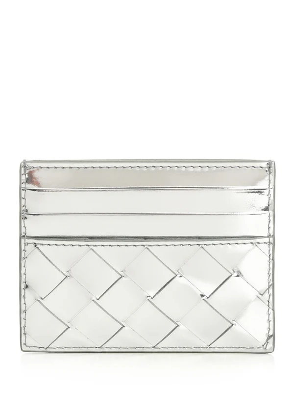 Bottega Veneta Silver Card Holders - Image 3