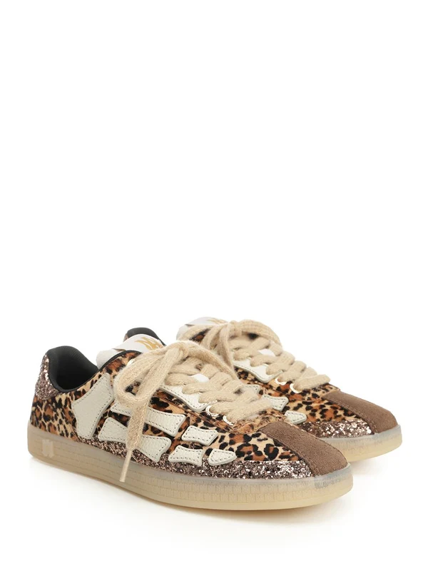 Amiri Brown Leopard Low Top Sneakers - Image 2