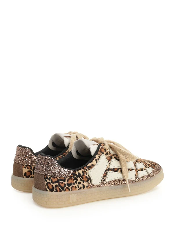 Amiri Brown Leopard Low Top Sneakers - Image 3