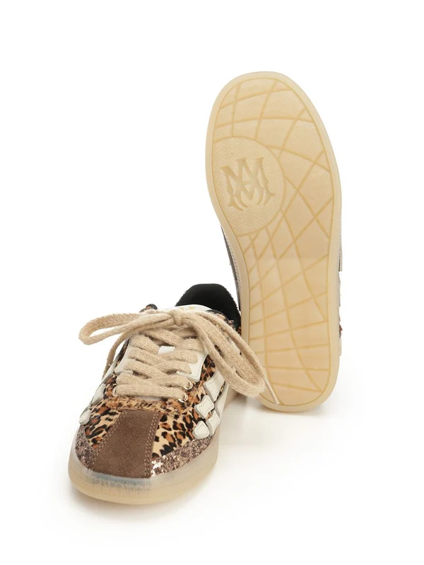 Amiri Brown Leopard Low Top Sneakers - Image 5