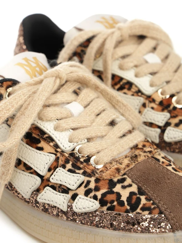 Amiri Brown Leopard Low Top Sneakers - Image 6
