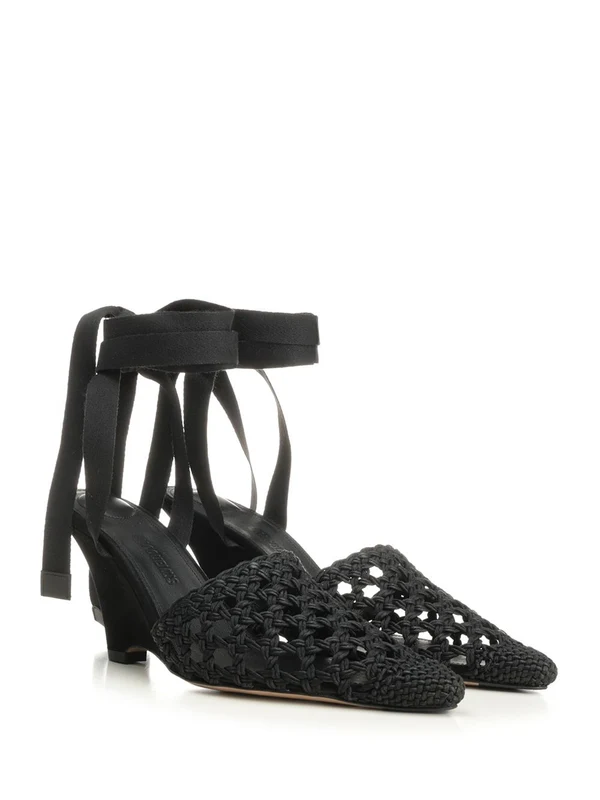 Jacquemus Black Sandal Heels - Image 2