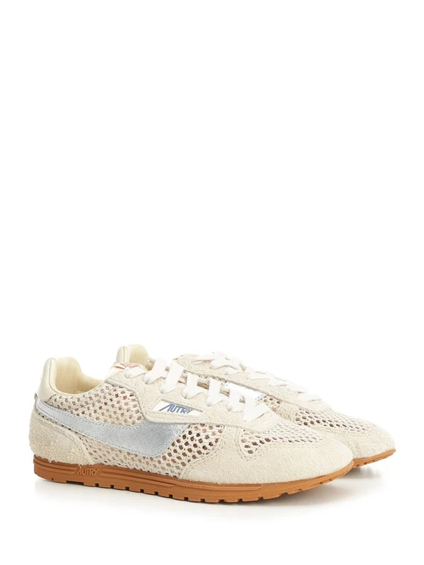 Autry Beige Low Top Sneakers - Image 2