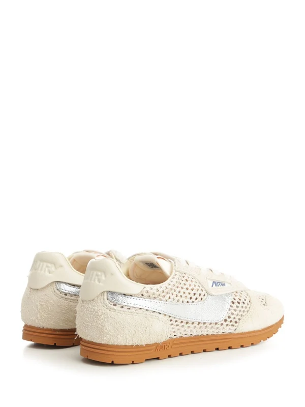 Autry Beige Low Top Sneakers - Image 3
