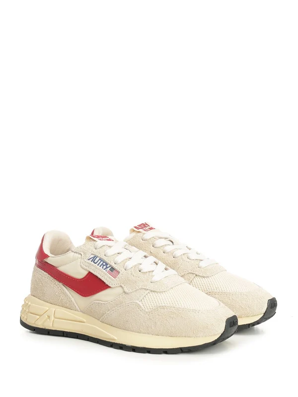 Autry Beige Low Top Sneakers - Image 2