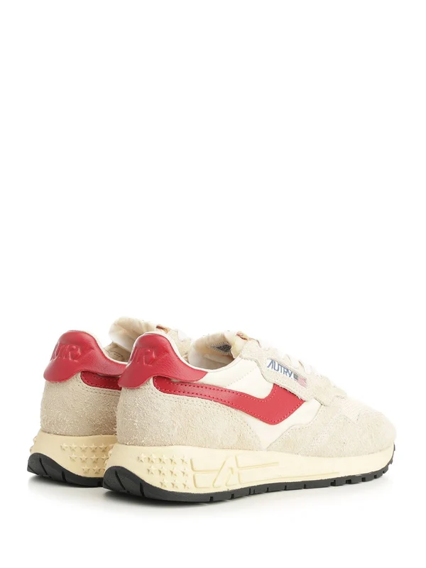 Autry Beige Low Top Sneakers - Image 3