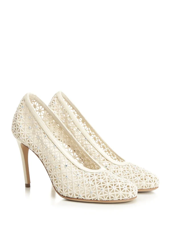 Ferragamo White Pumps Heels - Image 2