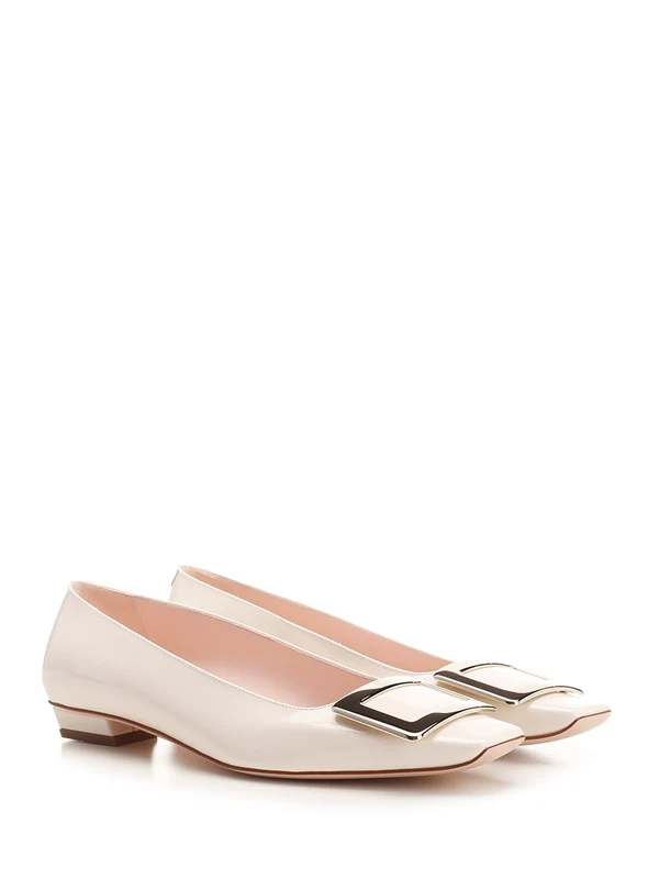 Roger Vivier White Flat Shoes - Image 2