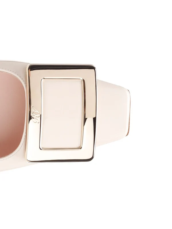 Roger Vivier White Flat Shoes - Image 4