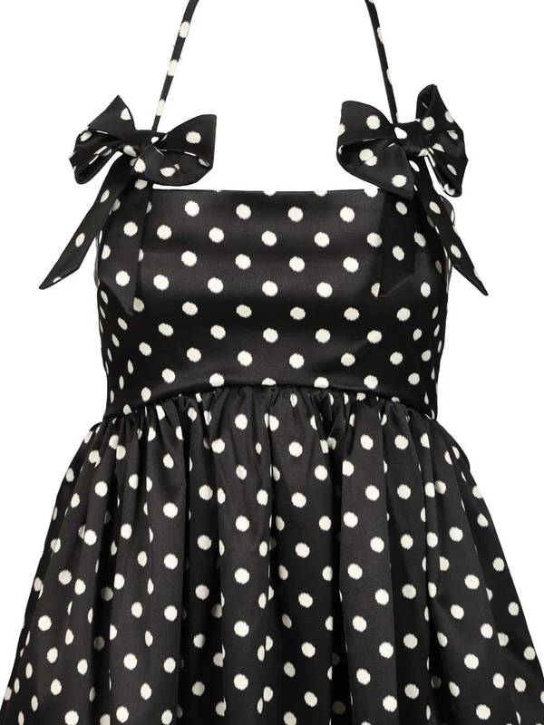 Ganni Black Mini Dress - Image 4