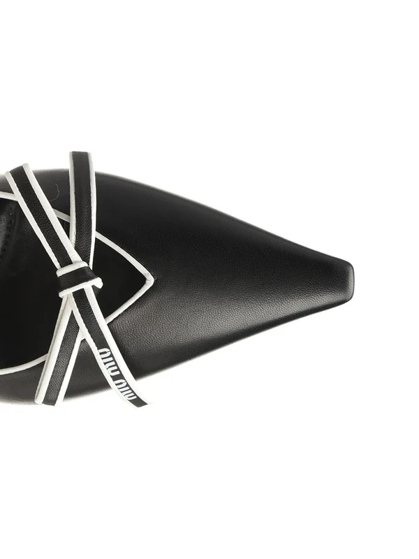 Miu Miu Black Slingback Heels - Image 4