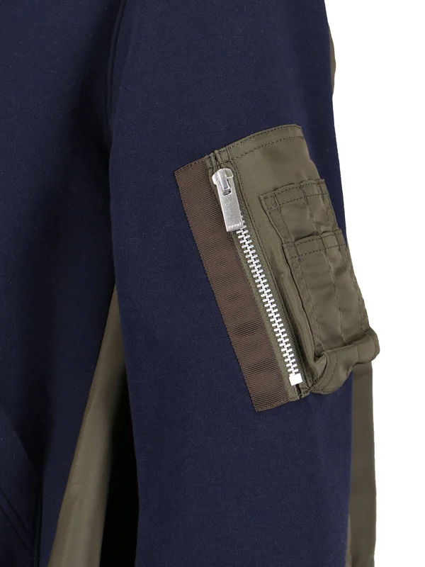 Sacai Navy Green Hoodies - Image 3