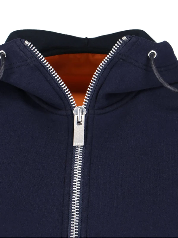 Sacai Navy Green Hoodies - Image 4