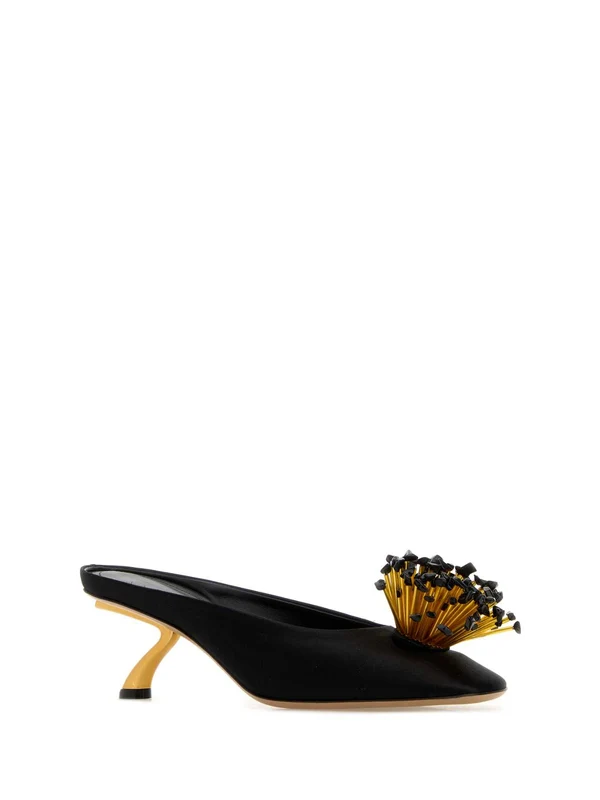 Ferragamo Black Sandal Heels - Image 2